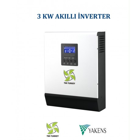 3000W / 24V Twi Turkey Akıllı inverter (Pwm 50AH Şarj)